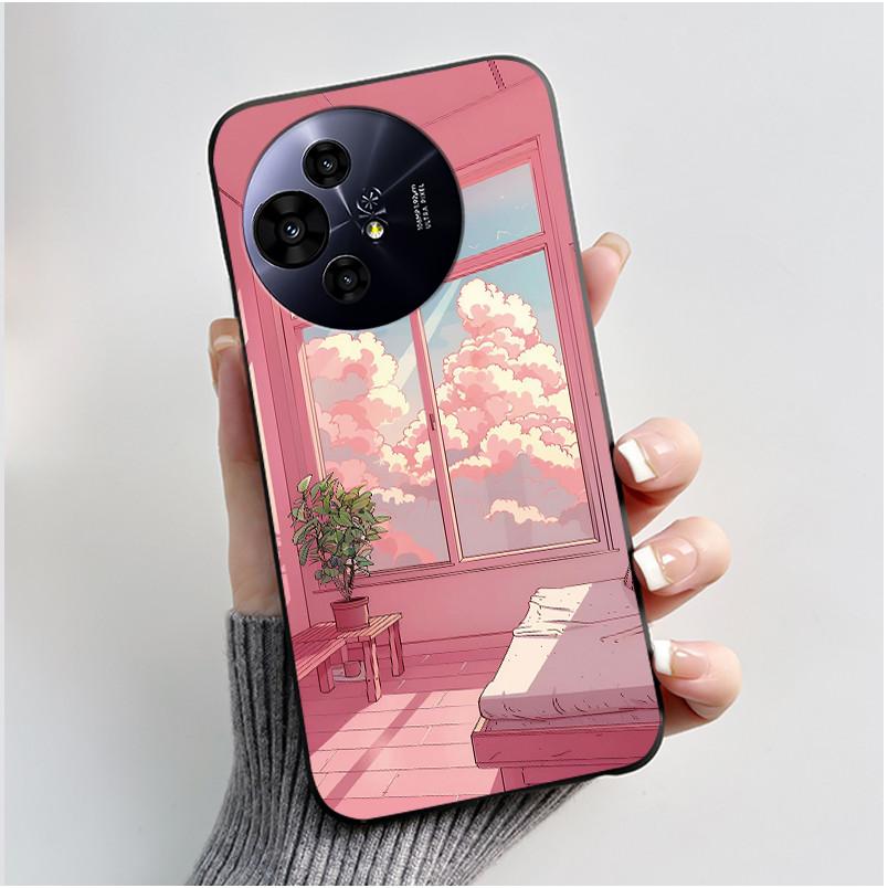 Hülle für TCL 50 NxtPaper 5G / 50 Pro NxtPaper 5G Hülle Luxus Drache Süß Cool Jungen Mädchen Schwarz Matt Weiches Silikon Rückabdeckung
