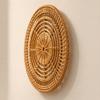 Handwoven Woven Wall Art Rustic Style Nordic Style Rattan Hanging Decor Vintage Style Boho Style Woven Wood Wall Decor