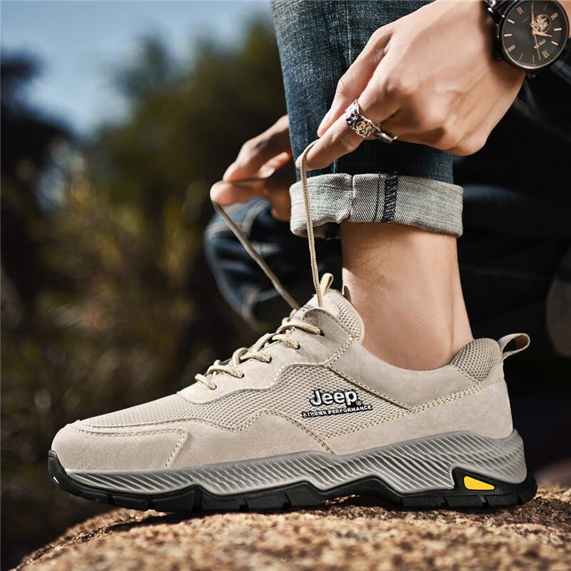 JEEP Men s Sport Casual Pigskin Mesh Shoes 40