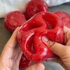 Pelota Squishy de Arena de Hielo Hecha a Mano de Elevación Lenta Forma de Sandía Patata Juguete Suave para Alivio del Estrés Fidget para Apretar
