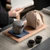 Purple Pottery Tea Set Outdoor Travel Tea Set Portable Kungfu Tea Set Teapot Small Package