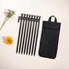 4/8Pcs 30cm Heavy Duty Steel Tent Stakes with 4/8 Ropes Camping Tent Pegs Tent Ground Stakes for Outdoor Camping Canopy