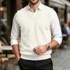 Men's Casual Wool V-Neck Knit Sweater Vest for Commute and Daily Wear