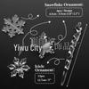 24-Piece Snowflake Christmas Ornaments: Festive DIY Decorations for New Year Parties
