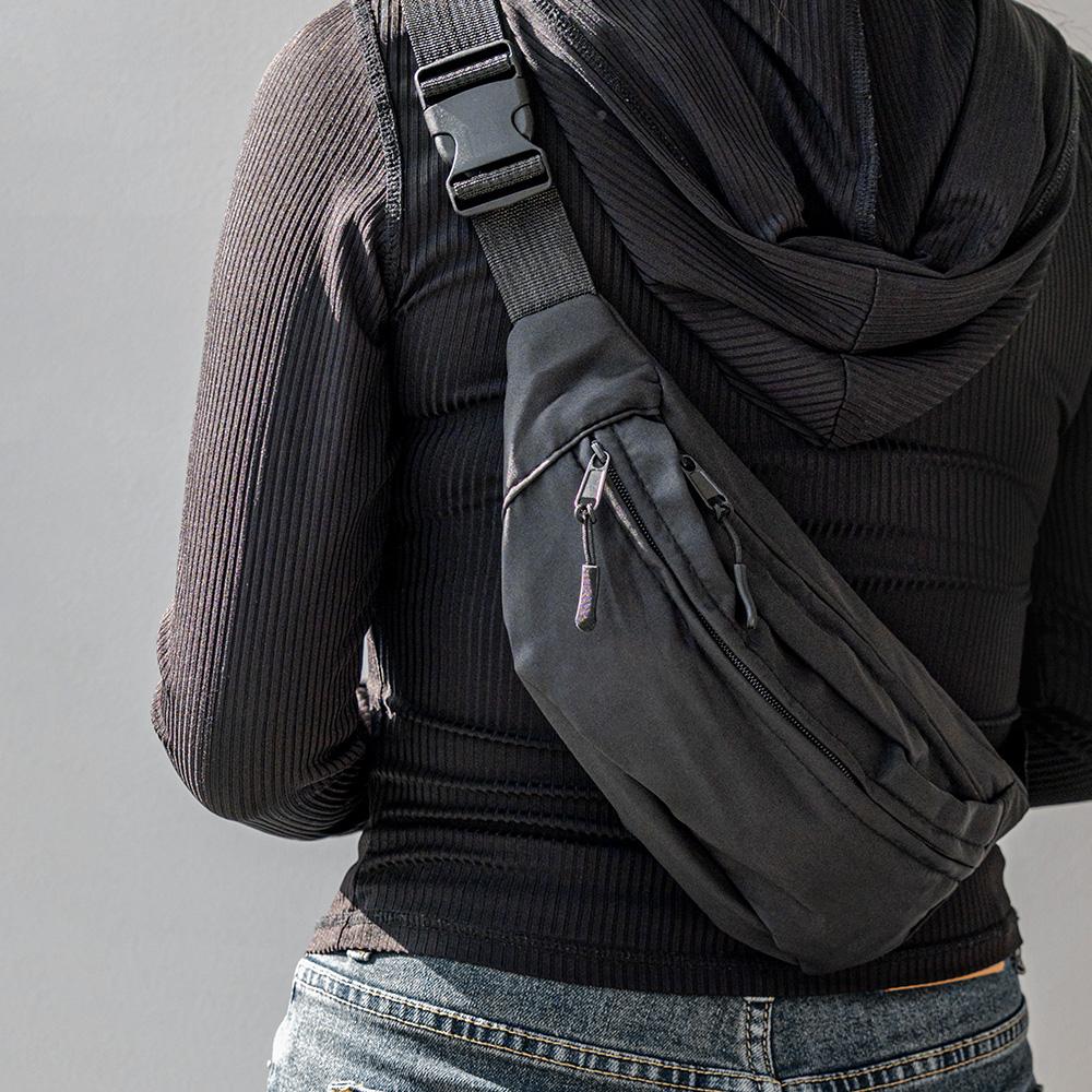 Goospery Mini Crossbody Waist Bag [Black]