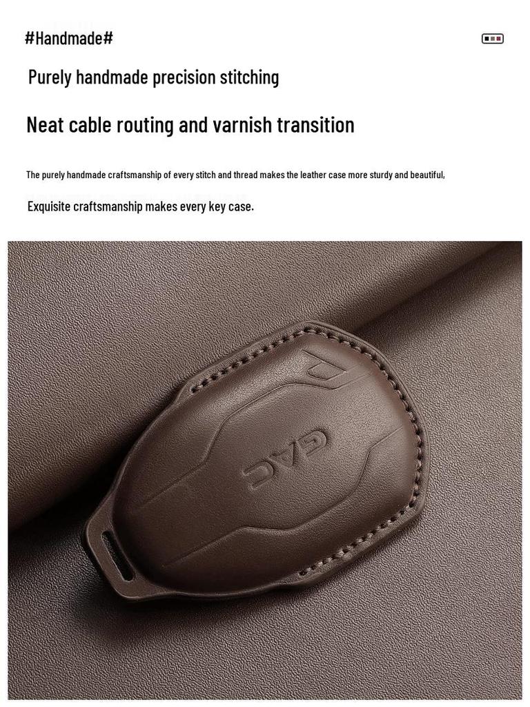 Genuine Leather Key Cover for GAC Trumpchi GS4, GS3, GS8, M8 - Hot Seller