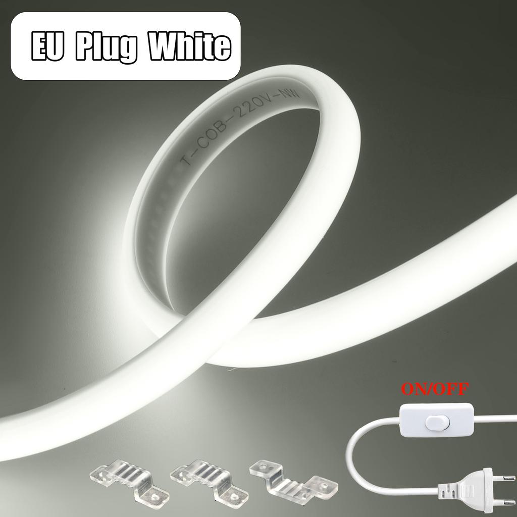 High CRI Waterproof COB LED Strip 288 LEDs Per Meter Outdoor Flexible Lighting With Plug 1M To 35M