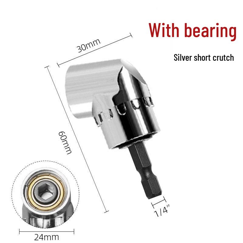 Magnetic Hex Hand Drill: Multi-Tool Set with Cross Electric Screwdriver Bit, Socket, and Corner Driver In Plastic Box