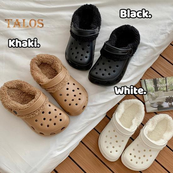 1 par plysj-innleggssåler for tresko Avtagbare, vaskbare tøfler-innleggssåler for ekstraordinær varmekomfort Kaldt vær Vintertresko-undertøy, tresko