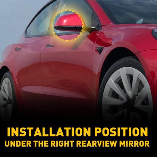 Fits 2017- Tesla Model 3 Right Rearview Mirror Lower Cover Holder Passenger