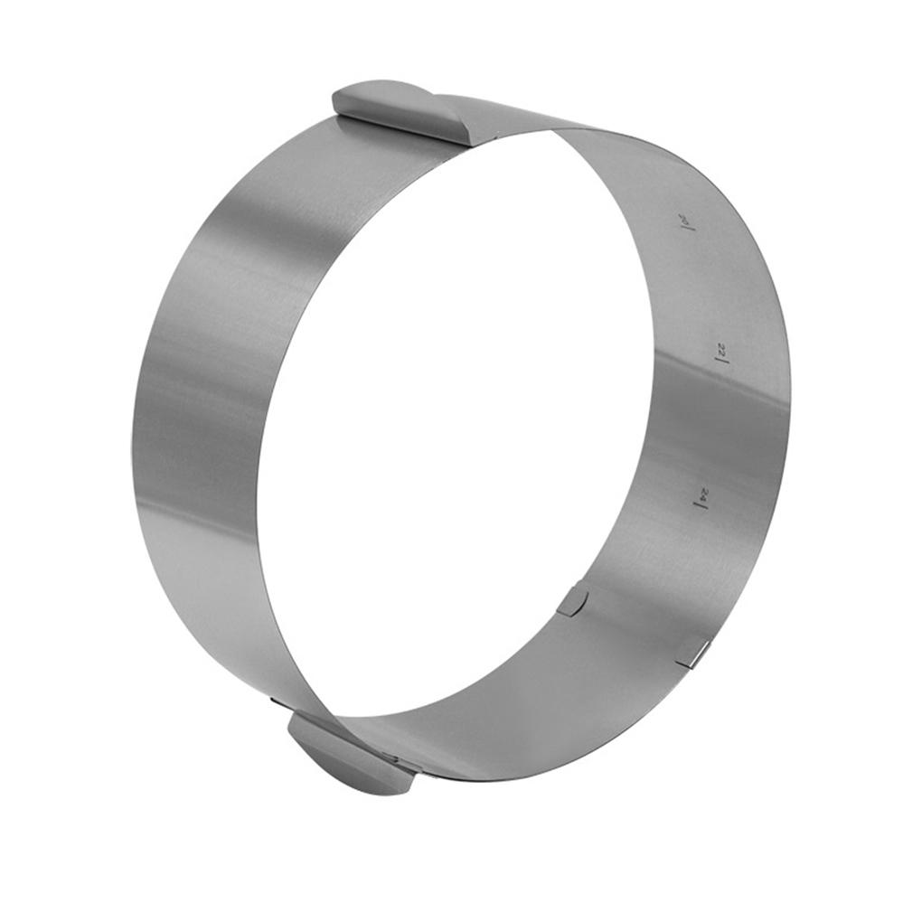 Telescopic Mousse Ring Baking Cake 6-12 Inch Adjustable Mould Tools Stainless Steel Round Bakeware Self-Assembly Pastry