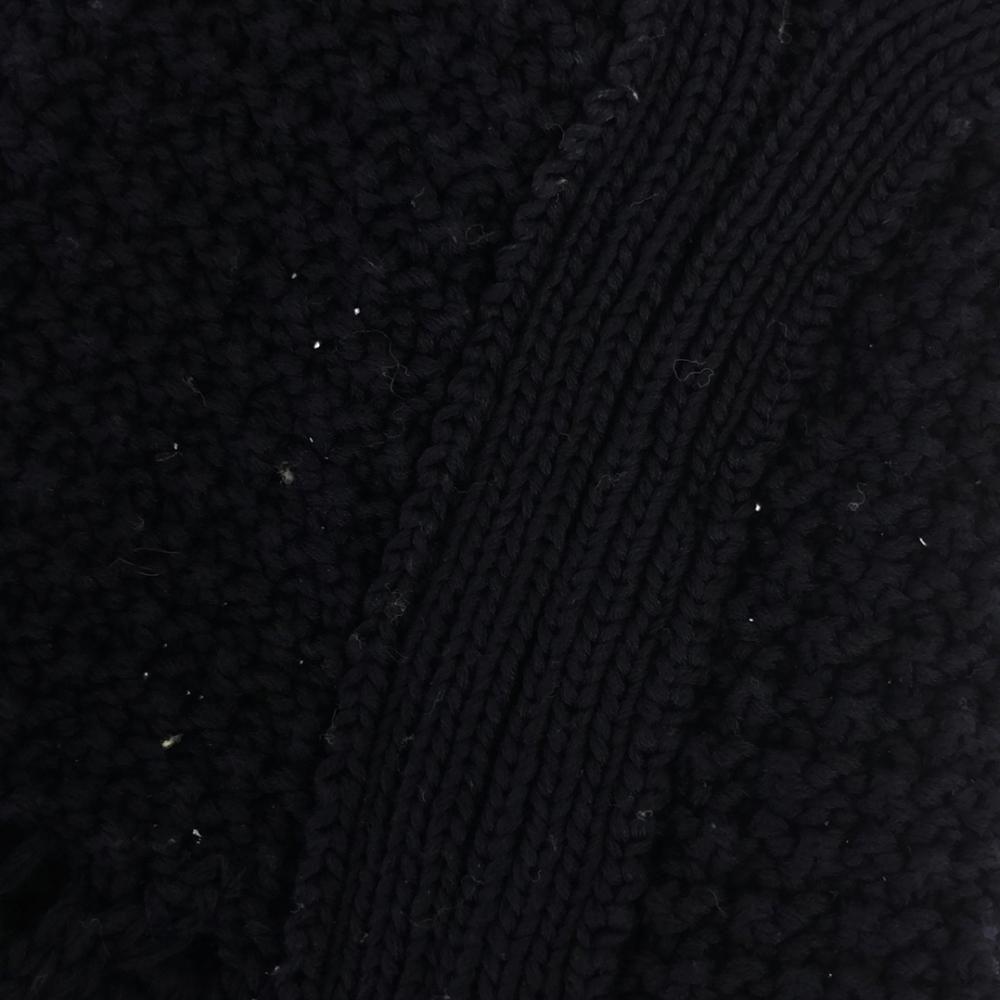 Ebure Mixed Pattern Cotton Knit Vest Navy Sheer Knit Vest Women Used