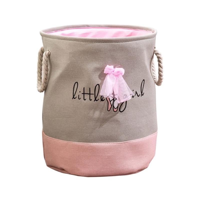 Laundry Basket Space Saving Clothing Basket with Handle Foldable Toy and Dirty Clothes Storage Organizer for Kids Room 1640₽