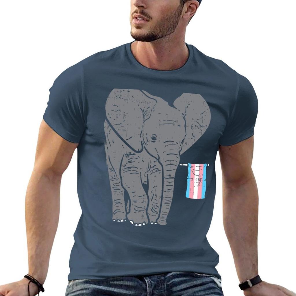 Elephant Transgender Flag Trans Pride Lgbt Animal Lover TShirt Holiday Lightweight TShirt