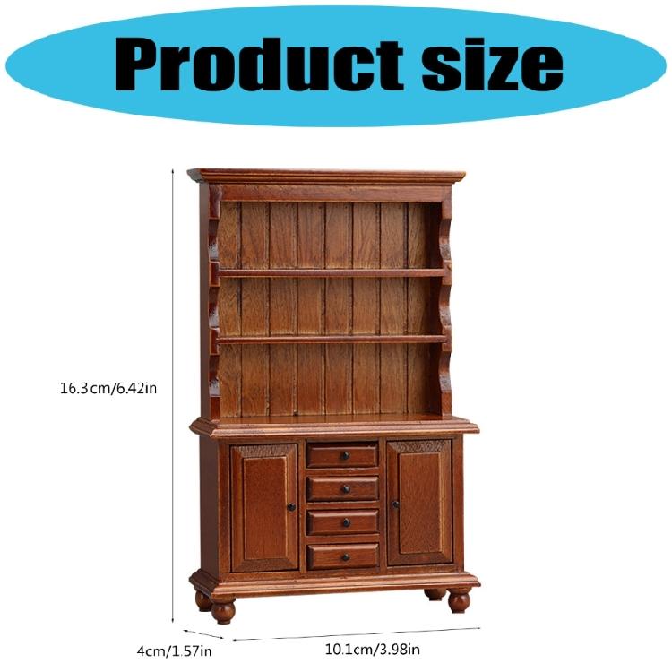 Miniature Wooden Cabinet Model For Dollhouses Accessories DIY Craft Project Bedroom Living Room Tiny House Scene Decoration
