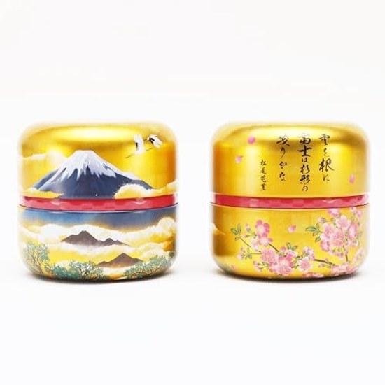 Arahataen Japanese Tea Gift Fuji Gold Can 70g2 Bottles Boxed Jujube Premium Set Shizuoka Prefecture Green Deep Steamed Leaves Present Makinohara Mount