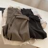 Plus Size High Waist Cargo Pants - Korean Style Loose Fit, Neutral BF Look, Spring Casual Straight Leg for Women, Up To 300 Jin