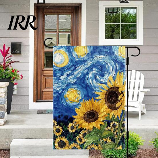 Garden Decoration Flag Hello Spring Floral 12x18 Inch Double Sided Colorful Flowers Gift for Gardeners Burlap Yard Decor Farmhouse Outdoor Lawn