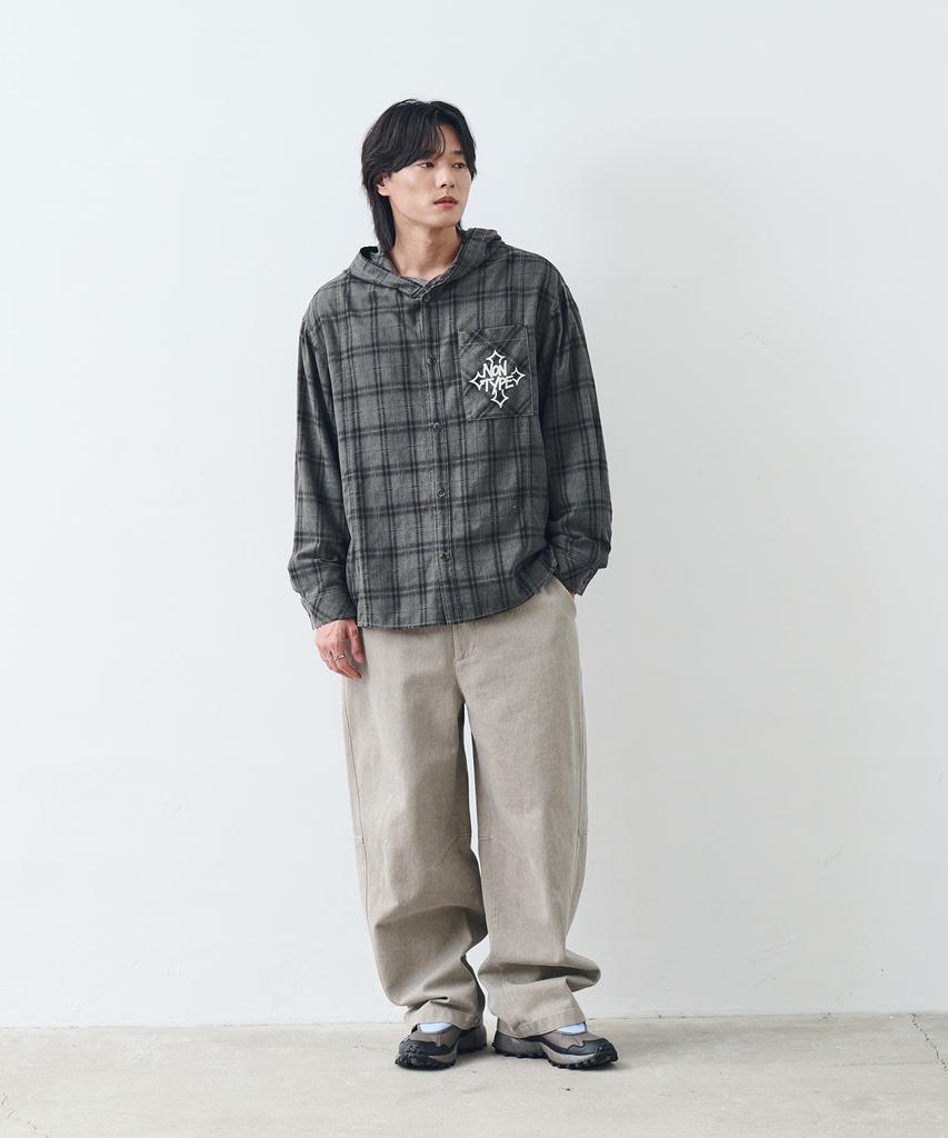 Nontai Pigment Curved Wide Pants Vol.2 (Beige)