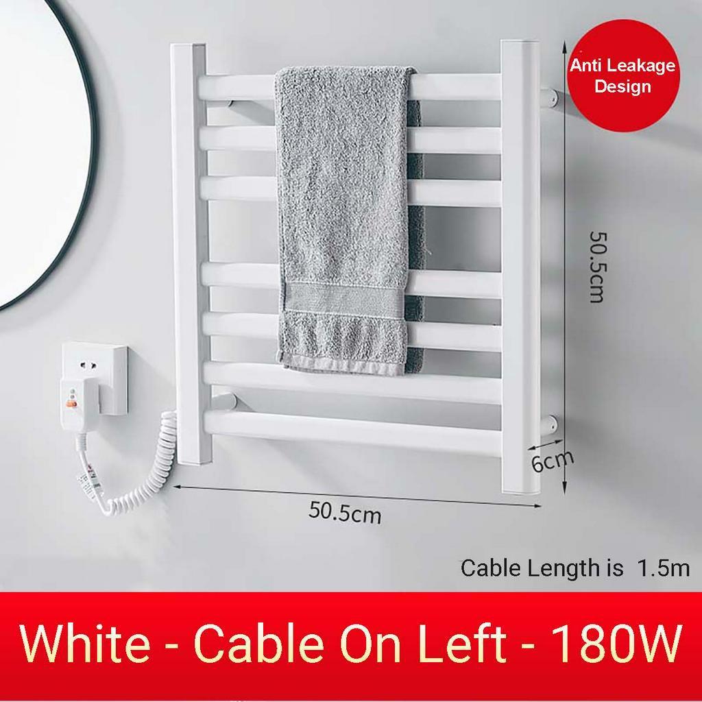 180W 220V Badezimmerarmaturen Elektrischer beheizter Handtuchhalter Edelstahl Sterilisierend Smart Handtuchtrockner