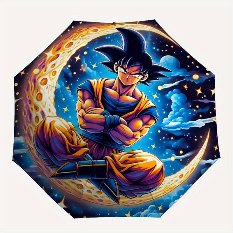

Dragon Ball Automatic Folding Umbrella - Lightweight, Retractable Design with 8-Rib Durability, Perfect for Outdoor Adventures, Fashionable