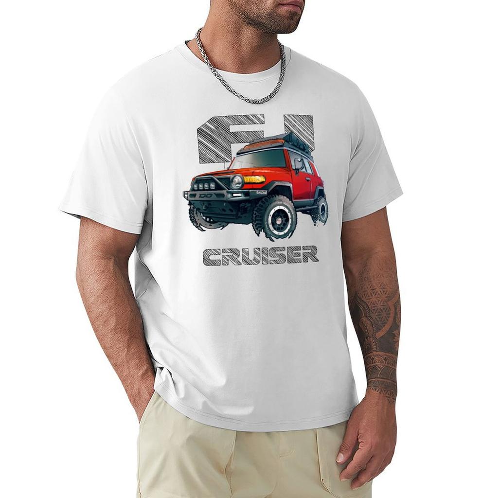 FJ Cruiser XJ10  Radiant Red TShirt plus size tops luxury designer shirts graphic tee summer shirt men workout shirt