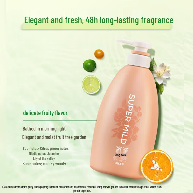 SUPER MiLD Mild Fruity Body Wash - Hydrating & Long-Lasting Scent