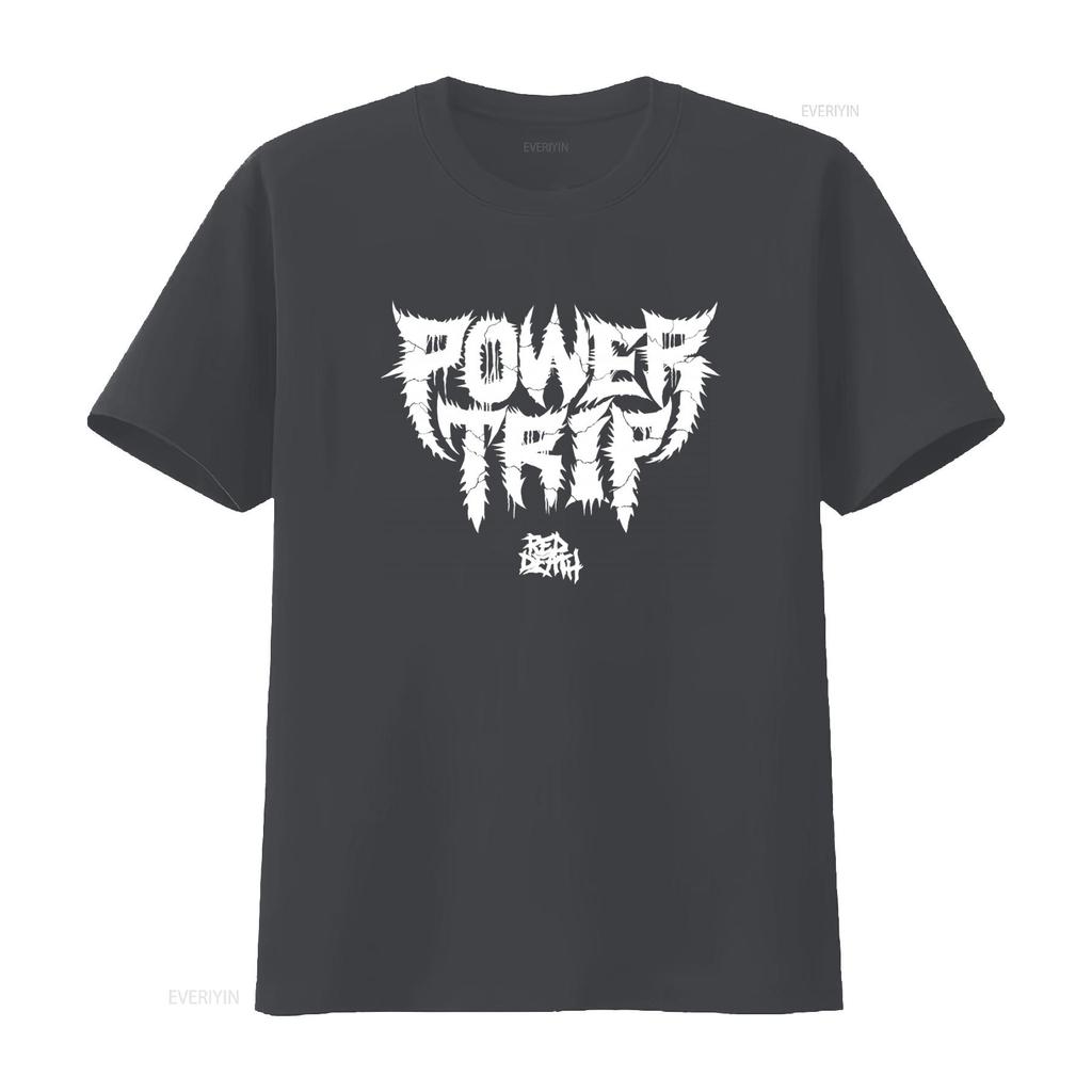 Power Trip Death Metal Band Print T-Shirt 2019 Tour Design vintage gewaschen bequem dehnbar stilvoll grafisch leicht homme