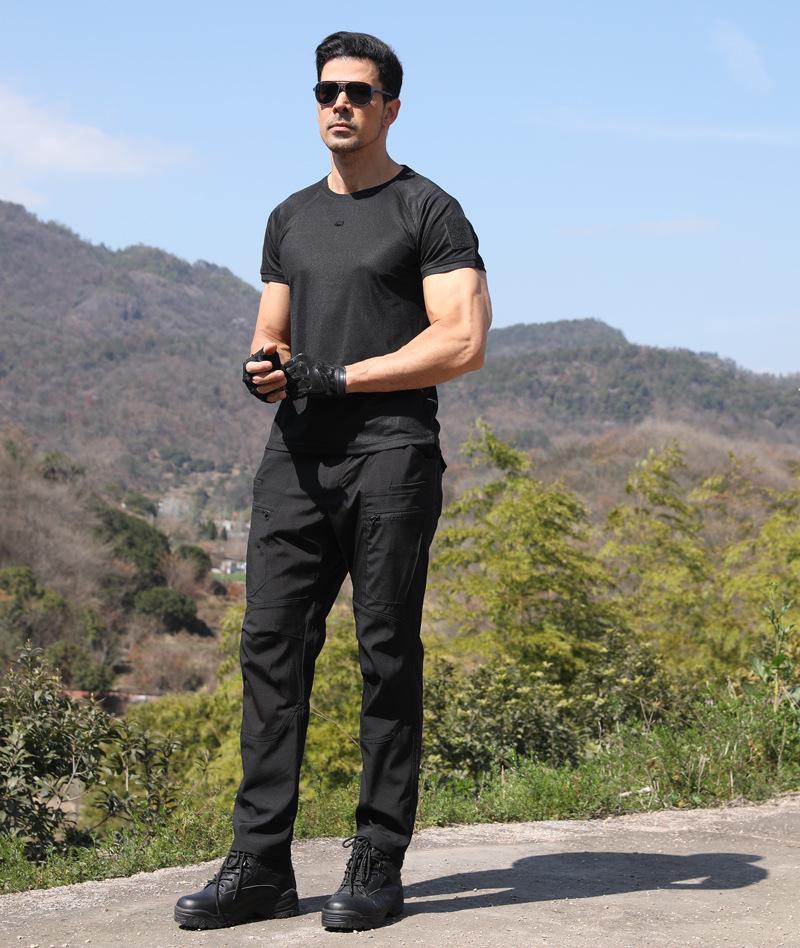 Men's Windproof Waterproof Camouflage Tactical Trousers - Wear-Resistant, Elastic, Outdoor Work Pants