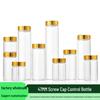 47mm Gold Cap Glass Bottle for Cordyceps, Agarwood, Medicine, Candy, Wish, or Drift.