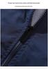 2025 Men's Plus Size Hong Kong Style Color Block Stand Collar Jacket - Spring/Autumn Casual Sport Outerwear