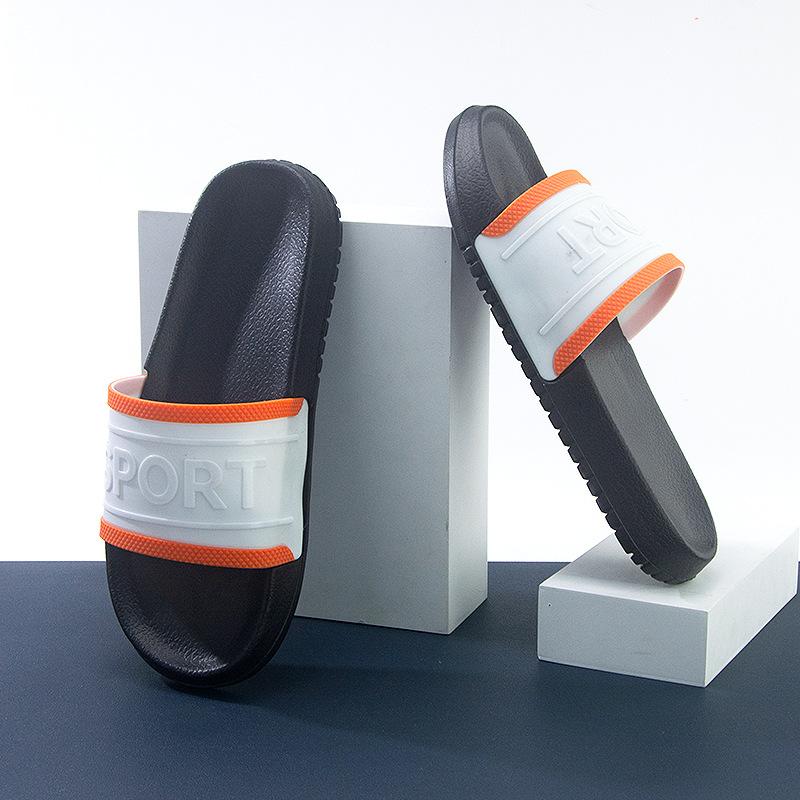 

Slippers summer flat-bottomed slippers men s and women s daily home sandals versatile one-word slips 49