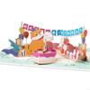 Animal Bunting Birthday Card Handmade Birthday Greeting Card with Envelope For Friend Family Kid Adult J0MC