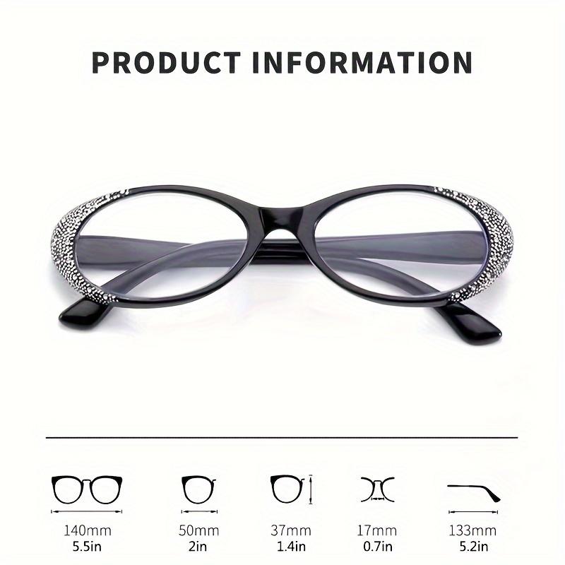 Mode Damen Lesebrille Alterssichtigkeit Kleine Fassung Katzenaugen Weitsichtbrille mit Dioptrien Unisex +1.0+4.0 Ultraleicht