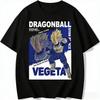 Dragon Ball Z Vegeta Saiyan Prince Printed Tshirt Unisexs and Womens Tshirt Unisexs Top Sports Tshirt Unisexs Tshirt Summer Tee