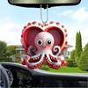 Eyecatching 2d Acrylic Octopus Pendant For Car Interior Decor And Fun Gift Options