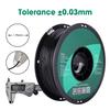 eSUN PLA+ 1.75mm Black 3D Printer Filament Corn Grain Refining Material 1KG Spool (2.2lbs) Dimensional Accuracy +