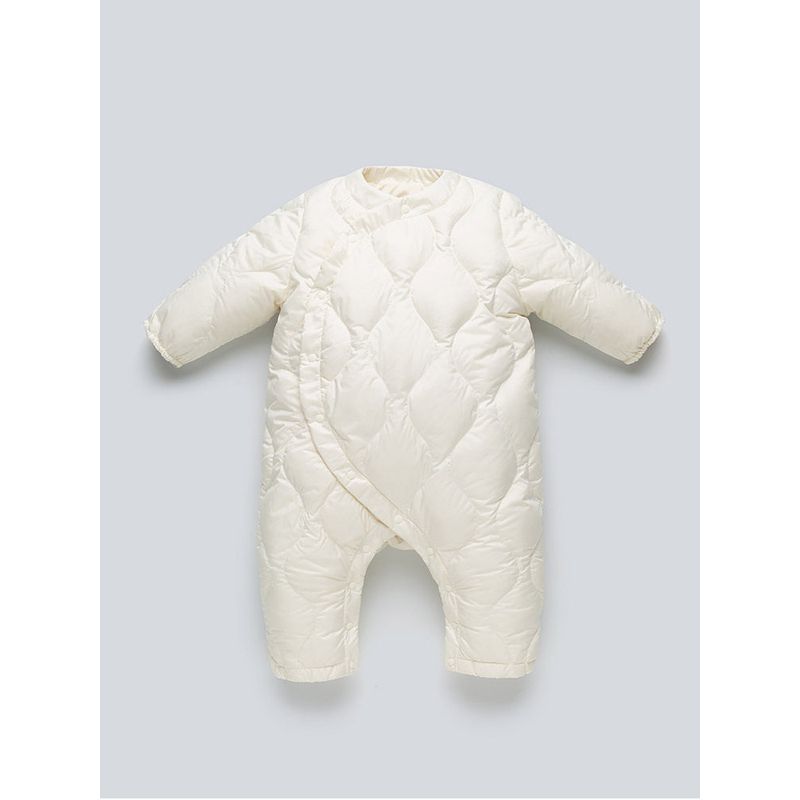 Baby Lightweight Down Jacket, Warm Down Liner Romper for Infants, Unisex Baby Outdoor Wear, One-Piece Crawling Suit