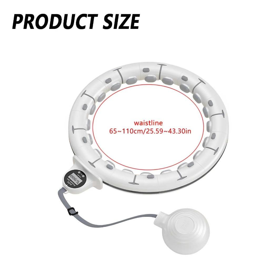 BEPAN Smart Weighted Fitness Hu La Hoop Fitness Massage Exercise Circle with Ball and Counter for Adults Weight Loss