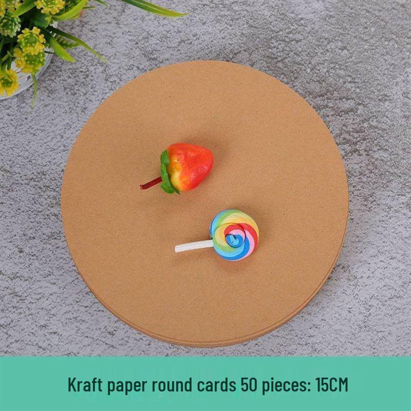 

Thick White Cardstock Circles for Handmade Art and Drawing