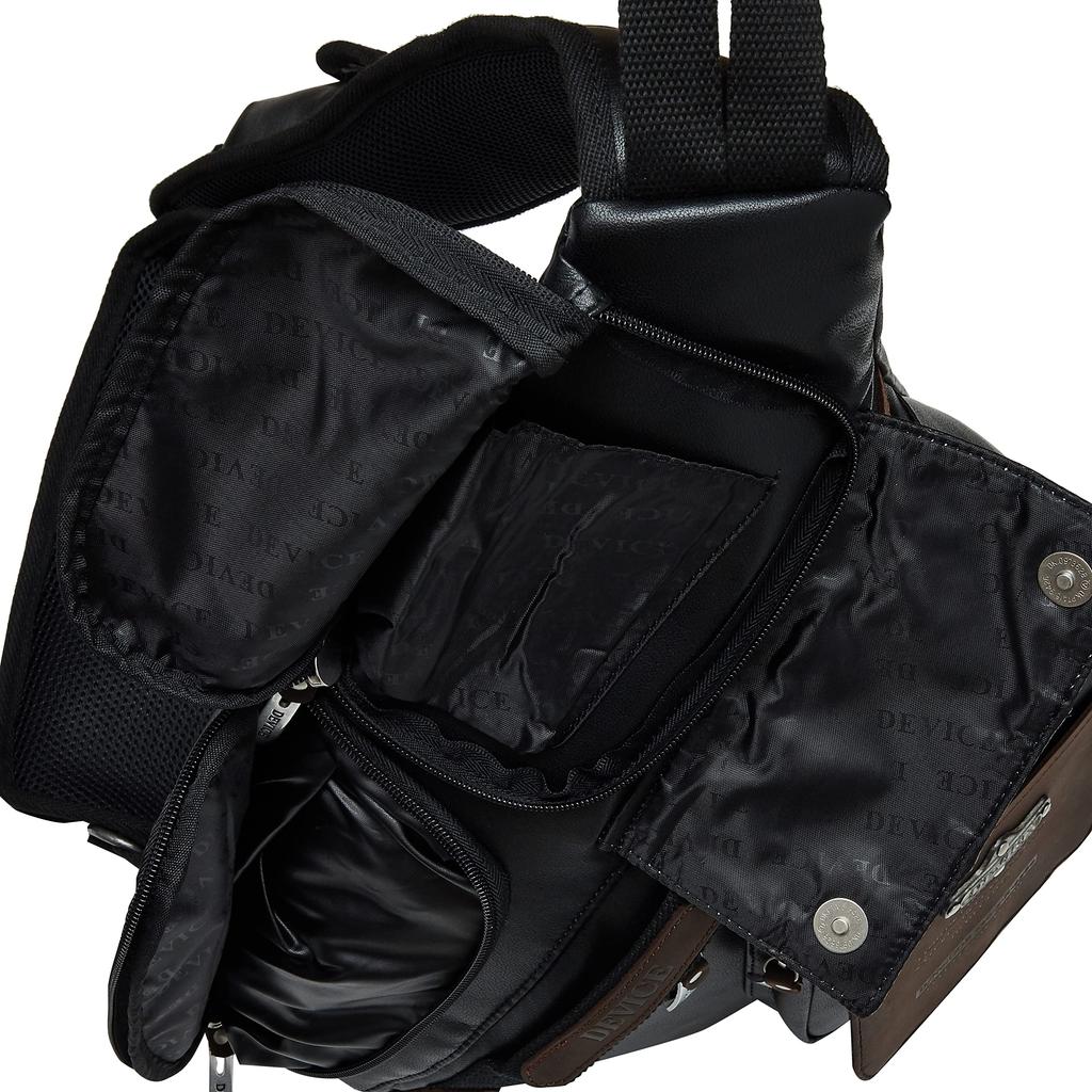 DEVICE gear genuine leather triangle body bag
