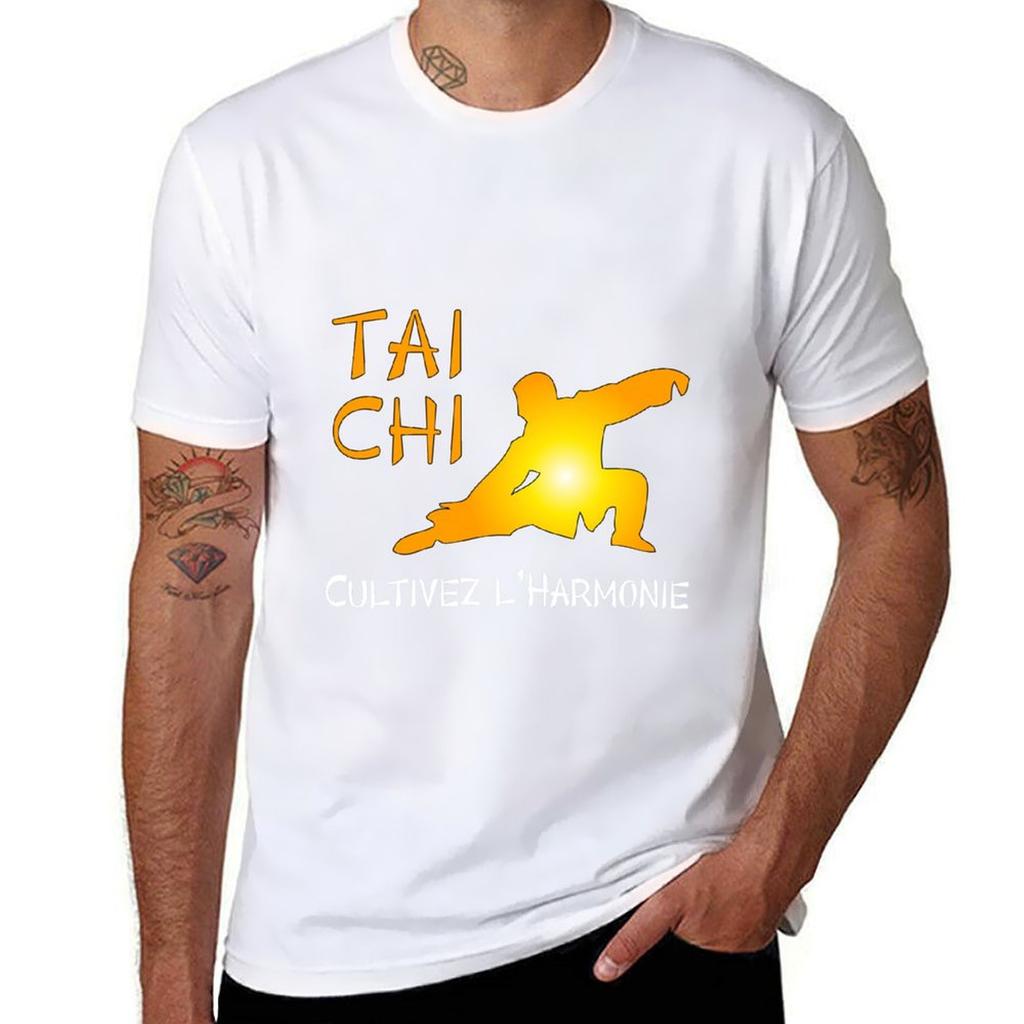 Tai Chi Cultivez Lharmonie 2 Tshirt Urban Style Casual Short Sleeve Top