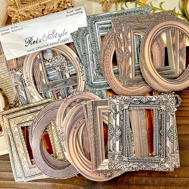 30pcs Vintage-Inspired Scrapbook Paper Pad Single-Sided Patterned Decoupage Papers for DIY Crafts, Journaling, Scrapbooking, Gift Wrapping, Album Art