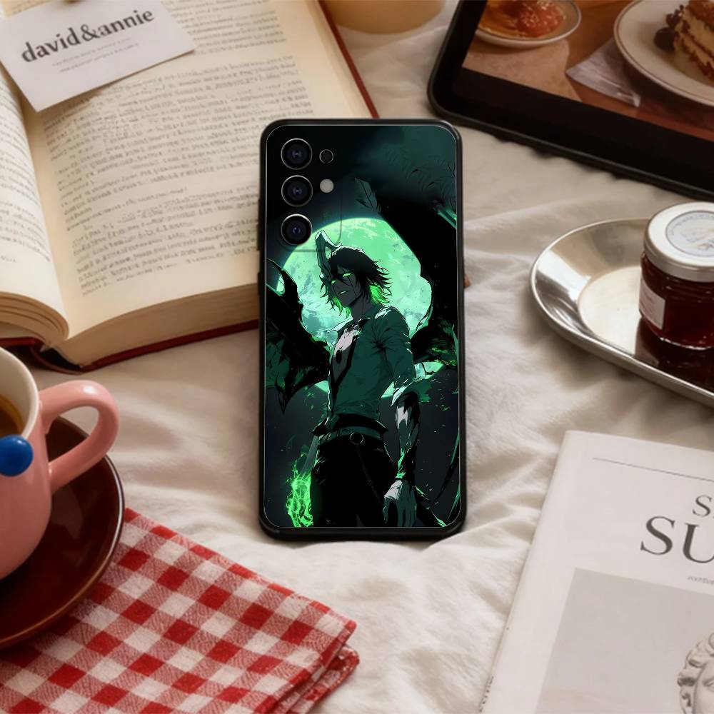 Anime U-Ulquiorra Cifer Phone Case For Samsung S 25,24,23,22,30,21,10,9,Ultra,Plus,Lite,FE,4,5 G Soft Black Case