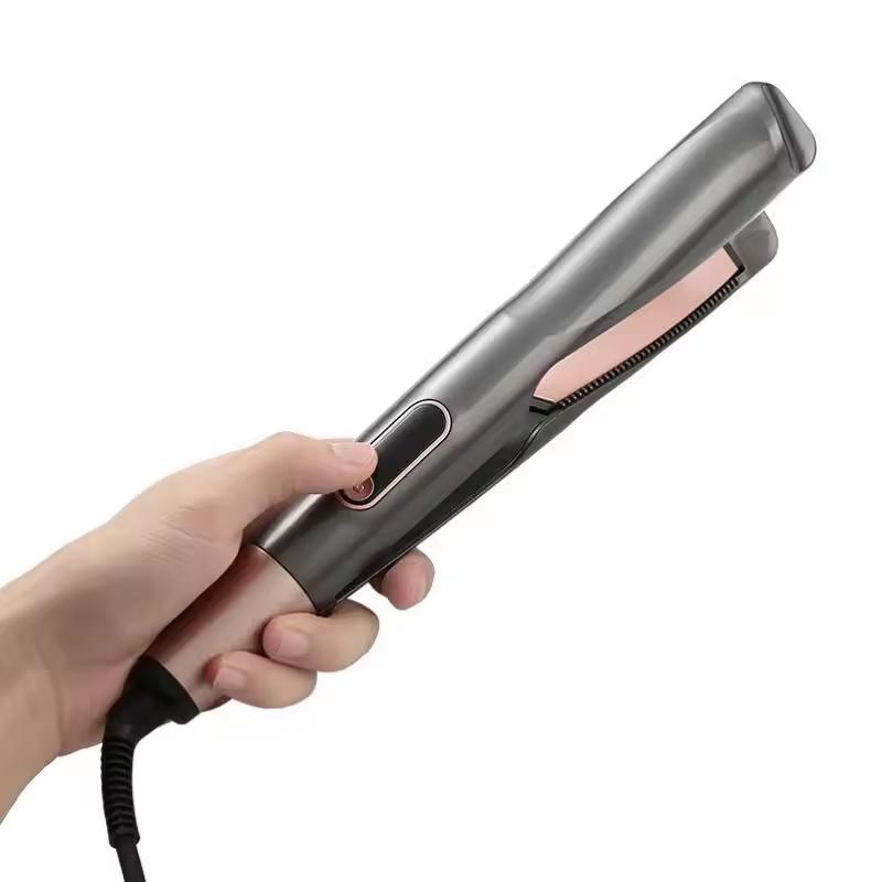 Portable 2 in 1 Hair Straightening and Curling Iron Lcd Ceramic Hair Curler and Straightener Magic Hair Curler