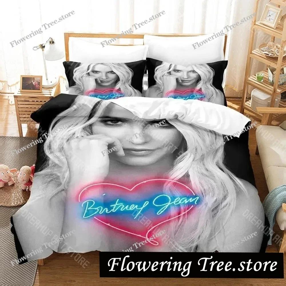 Sexy Britney Spears Bedding Set Duvet Cover Bed Set Quilt Cover Pillowcase Comforter king Queen Size Boys Adult Bedding Set