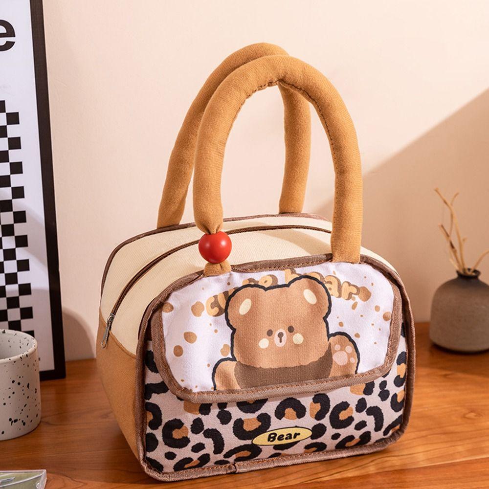 Thickened Lunch Bag Lightweight Insulated Bag Cute Food Picnic Container School