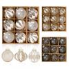 8cm PET Weihnachtsbaumkugel Set: Baumschmuck & Helle Dekorationen in Geschenkbox