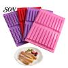 Reusable Silicone Baking Tray Chocolate Mold, 20 Cavities Non-stick Flexible Tray, Heat Resistant Uniform Bar Shaped Food-grade Mold for