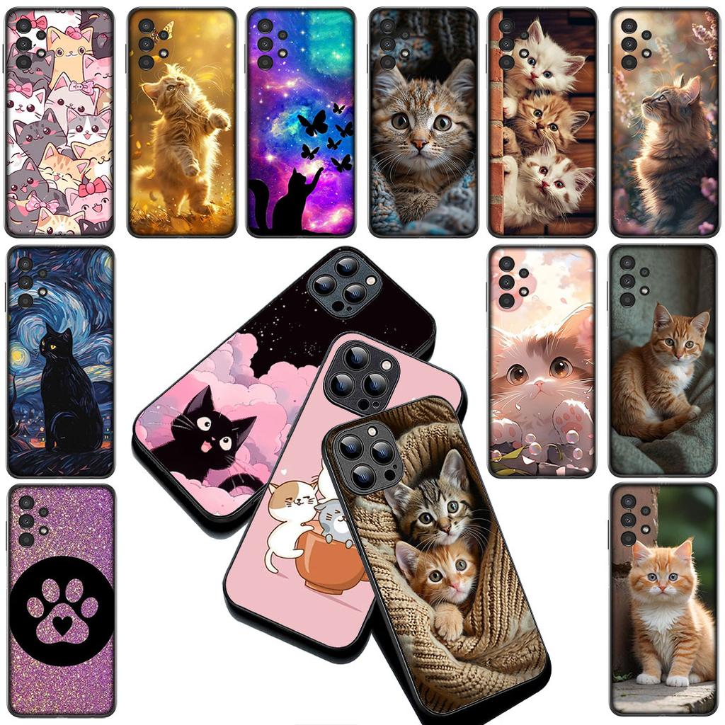 Kitten Cat Meow Silicone Cover for Xiaomi Redmi Note 14 13 Pro Plus ProPlus 14C A3 Pro+ 14Pro 5G Coque Phone Case